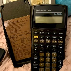 Vintage 1996 Texas Instruments BA II Plus Advanced Business Analyst CalculatorQ9